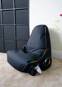 rucomfy Kids Gaming Chair LED Beanbag