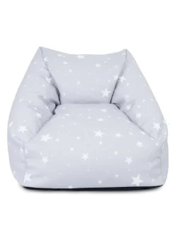 rucomfy Printed Kids Snuggle Chair Platinum Stars Beanbag