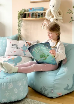 rucomfy Printed Kids Snuggle Chair Under The Sea Beanbag
