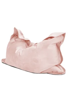 rucomfy Velvet Extra Large Squarbie Pink Beanbag