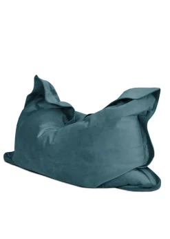 rucomfy Velvet Extra Large Squarbie Teal Beanbag