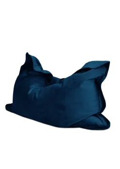 rucomfy Velvet Junior Squarbie Peacock Blue Beanbag