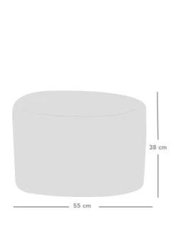 rucomfy Velvet Pouffe Pink Beanbag