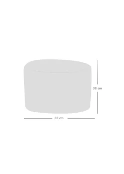 rucomfy Velvet Pouffe Rust Beanbag