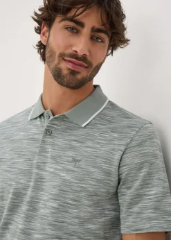 Sage Space Dye Polo Shirt