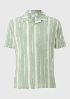 Sage Stripe Textured Shirt
