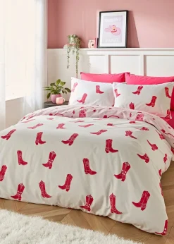 Sassy B Cowgirl Boot Reversible Duvet Cover Set