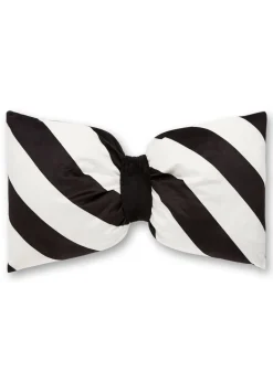 Sassy B Dotty Bows Black & White 3D Shaped Cushion (48x30cm)
