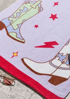 Sassy B Howdy Cowgirl Cotton Beach Towel