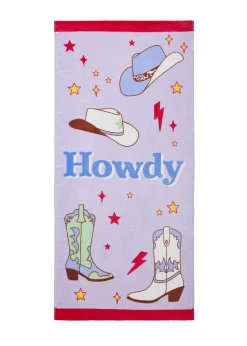 Sassy B Howdy Cowgirl Cotton Beach Towel