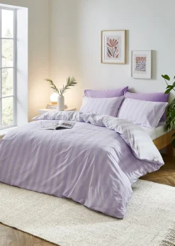 Sassy B Stripe Tease Reversible Duvet Cover Set