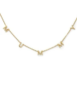 Say It With Gold Mummy Necklace