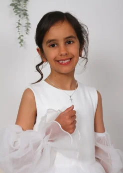 Say It With Silver Mini Cross Necklace