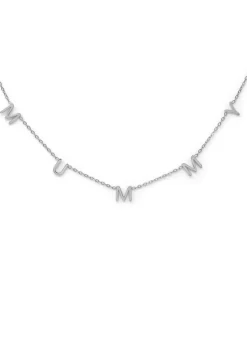 Say It With Silver Mummy Necklace