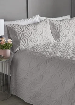 Serene Cavali Pinsonic Silver Bedspread