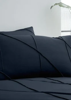 Serene Dart Navy Duvet Cover Set