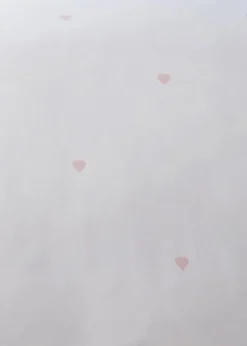 Serene Decorative Heart Pink Duvet Cover Set