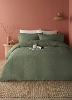 Serene Lindly Dark Green Duvet Cover Set