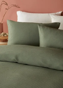 Serene Lindly Dark Green Duvet Cover Set