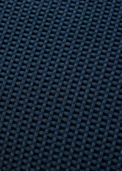 Serene Lindly Waffle Navy Duvet Cover Set