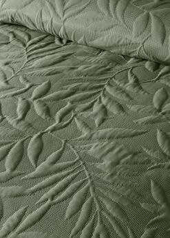 Serene Luana Dark Green Peach Finish Duvet Cover Set