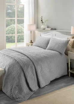 Serene Luana Soft Touch Silver Duvet Cover Set
