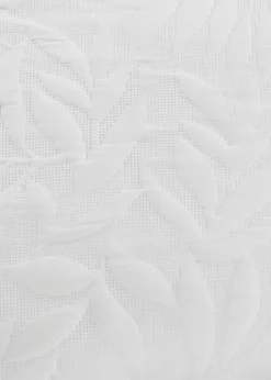 Serene Luana Soft Touch White Duvet Cover Set