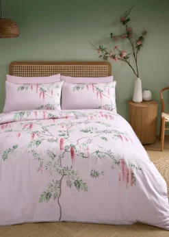Soiree Enya Digitally Printed Pink Duvet Cover Set
