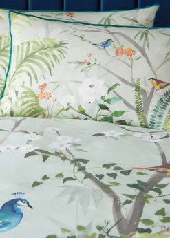 Soiree Peacock Jungle Sateen Multi Duvet Cover Set