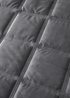 Soiree Slate Brighton Square Velvet Duvet Cover Set