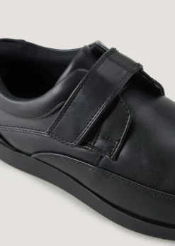 Soleflex Black Riptape Formal Shoes