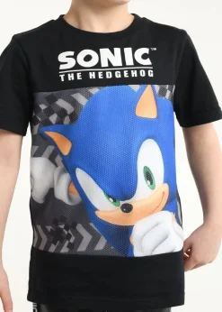 Sonic Boys Black Pyjama Set (4-8 yrs)