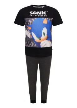 Sonic Boys Black Pyjama Set (4-8 yrs)
