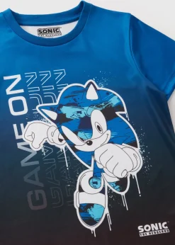 Sonic Boys Blue Game On T-Shirt (5-13yrs)
