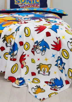 Sonic Multi Colour Liquid Rotary Fleece Throw