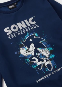 Sonic Navy Foil Sweatshirt (5-13yrs)