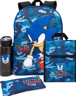 Sonic The Hedgehog 4 Piece Backpack Set