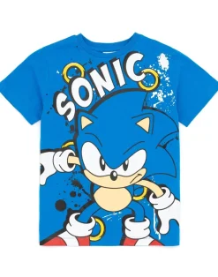 Sonic The Hedgehog Boys Multicoloured Character 2 Pack T-Shirts (4 - 12 Years)