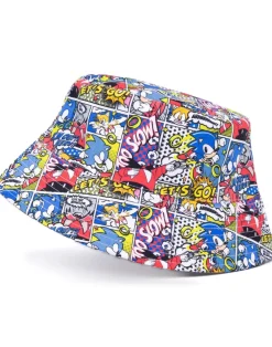 Sonic the Hedgehog Multi Comic Book Bucket Hat