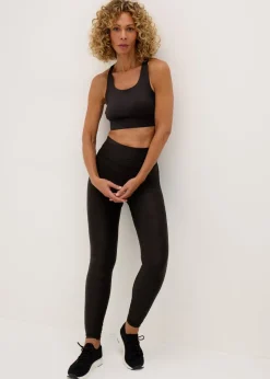 Souluxe Black Ruched Leggings