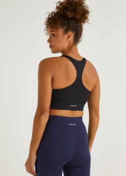 Souluxe Black Sports Crop Top