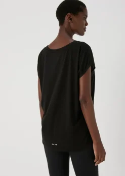 Souluxe Black V Neck T Shirt