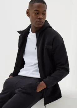 Souluxe Black Zip Up Hoodie