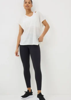 Souluxe Cream V-Neck T-Shirt