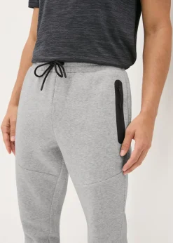 Souluxe Grey Tech Jogging Bottoms