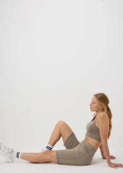 Souluxe Mocha Wrap Waist Cycle Shorts