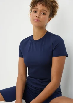 Souluxe Navy Fitted T-Shirt