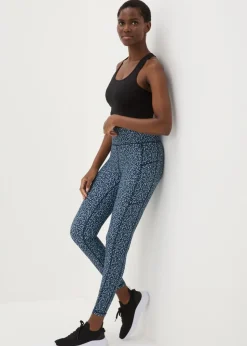 Souluxe Navy Textured Leggings