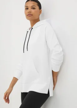 Souluxe White Longline Hoodie