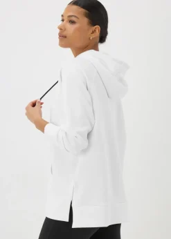 Souluxe White Longline Hoodie